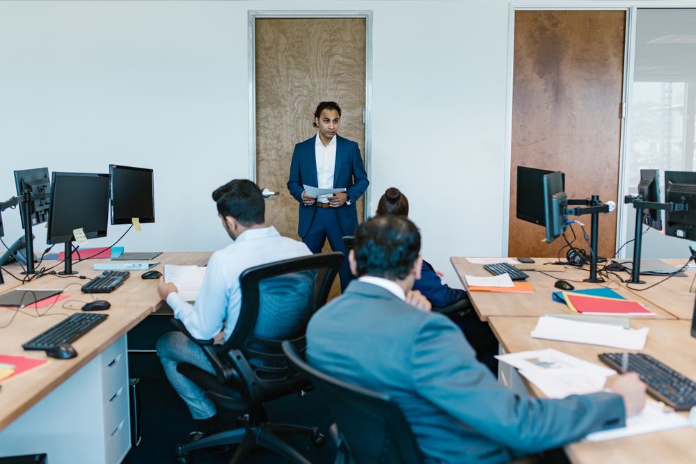 MRO‑TEK sales and business development team in a briefing